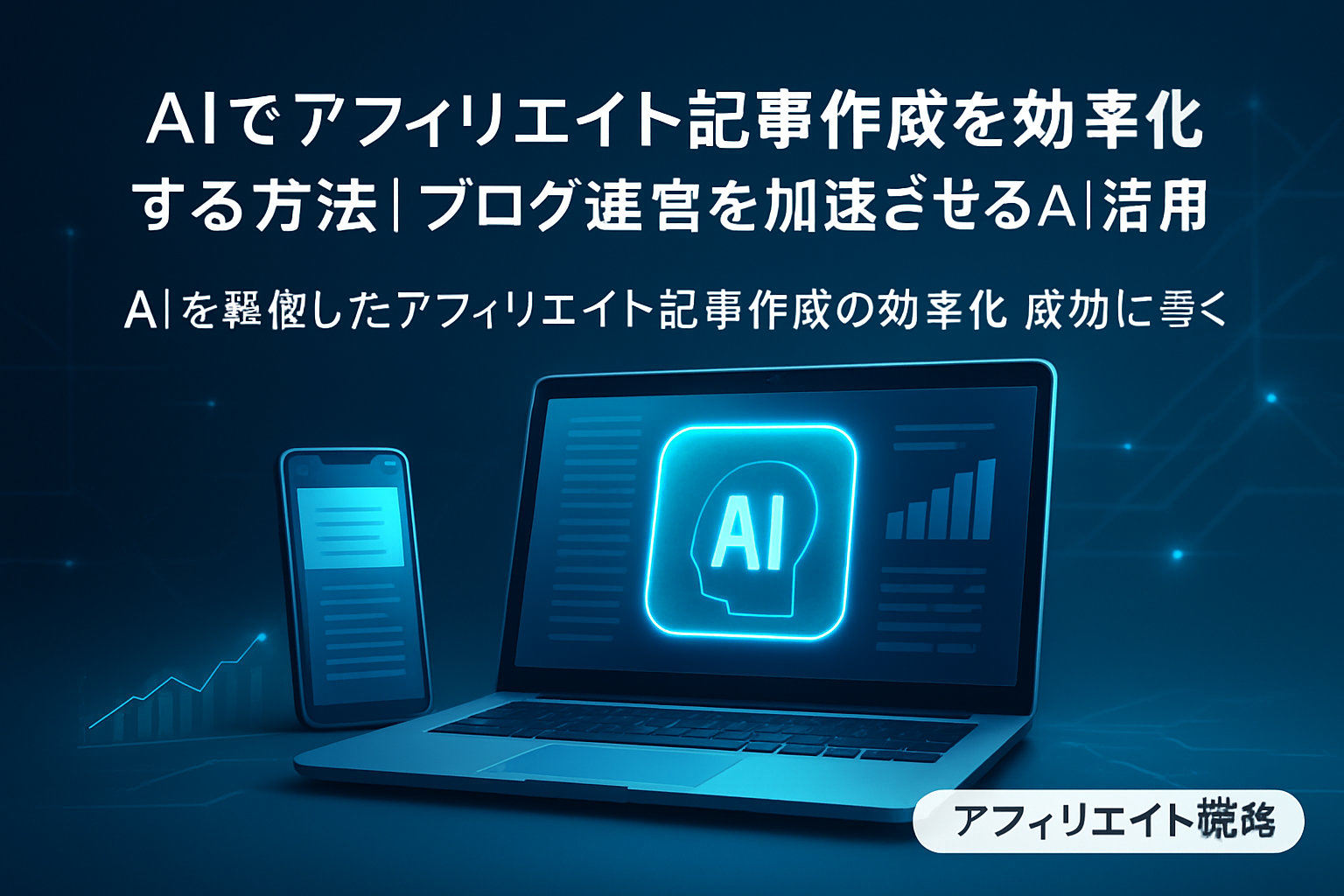 AIを駆使したアフィリエイト記事作成の効率化｜成功に導く秘訣のアイキャッチ画像